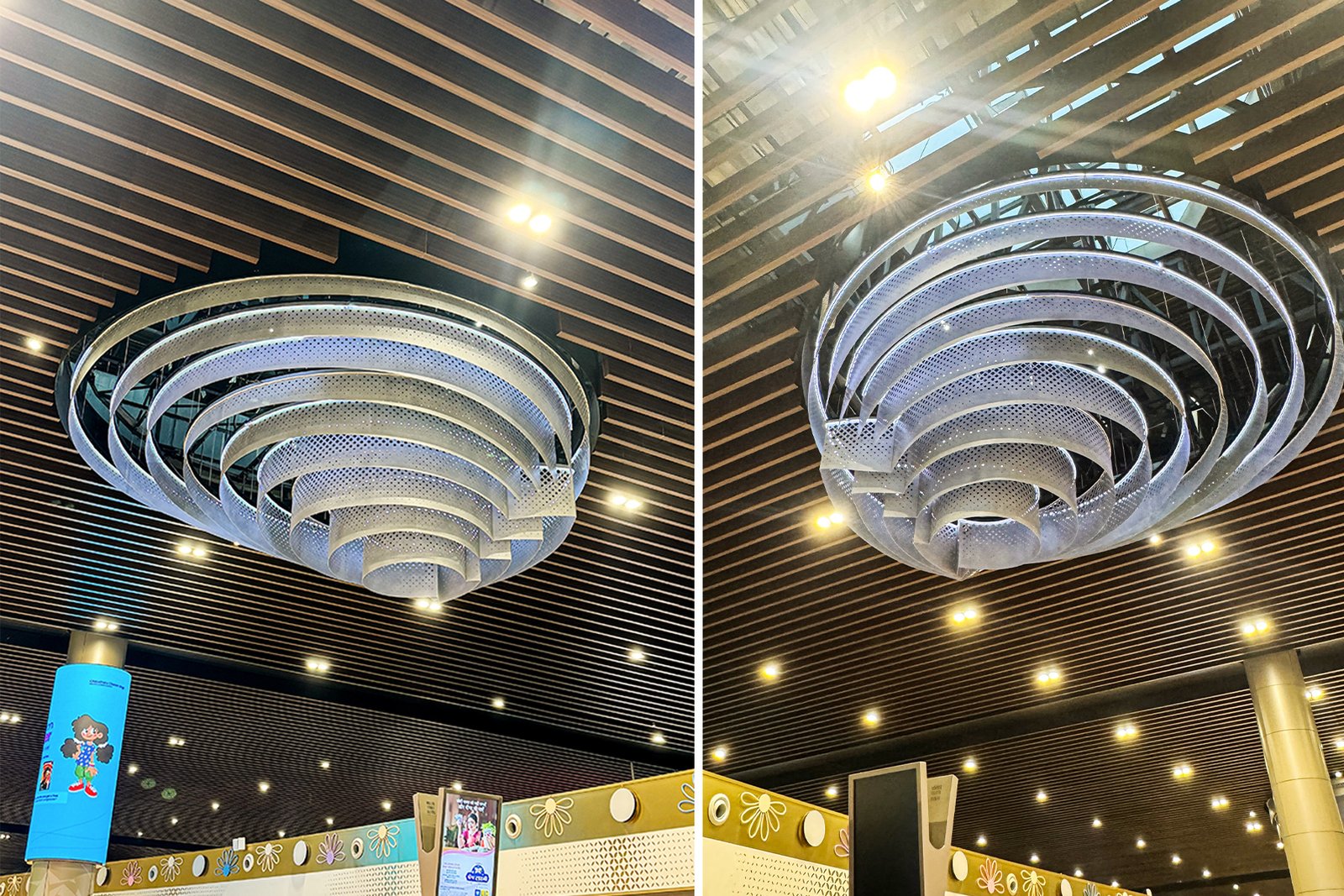 Lucknow airport parametric ceilings Lucknow airport parametric ceilings