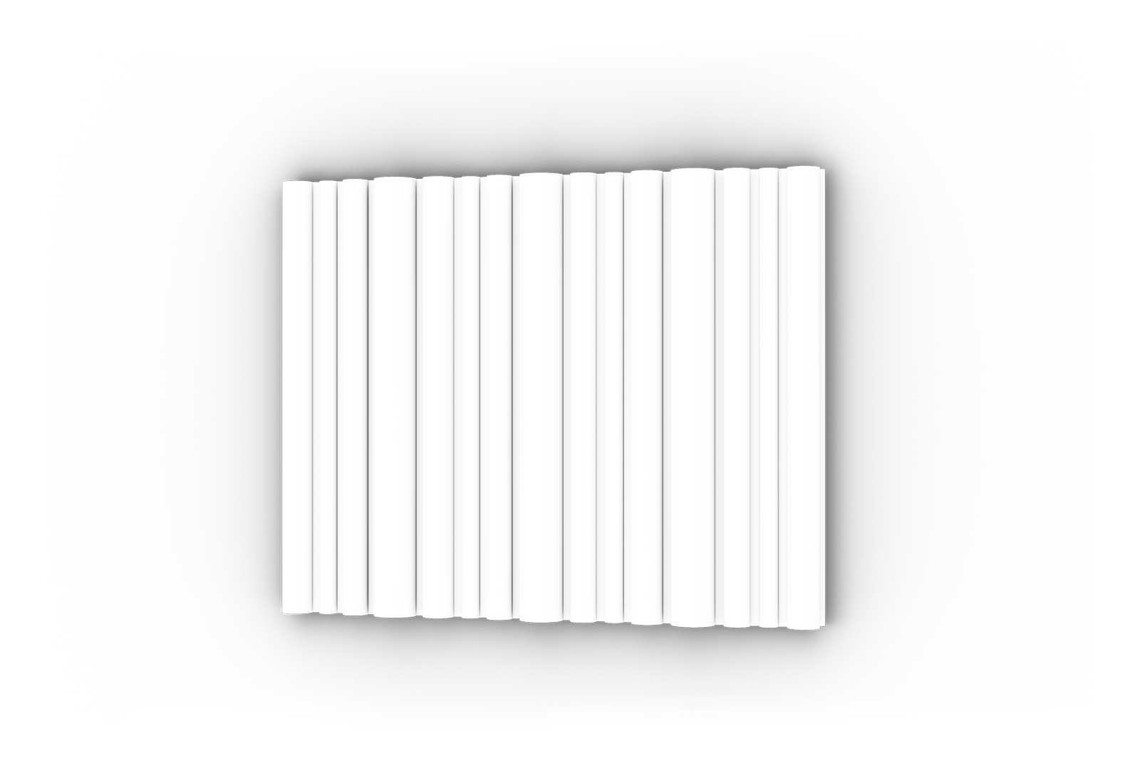 Fluted for metal facade cladding in aluminium wood finish