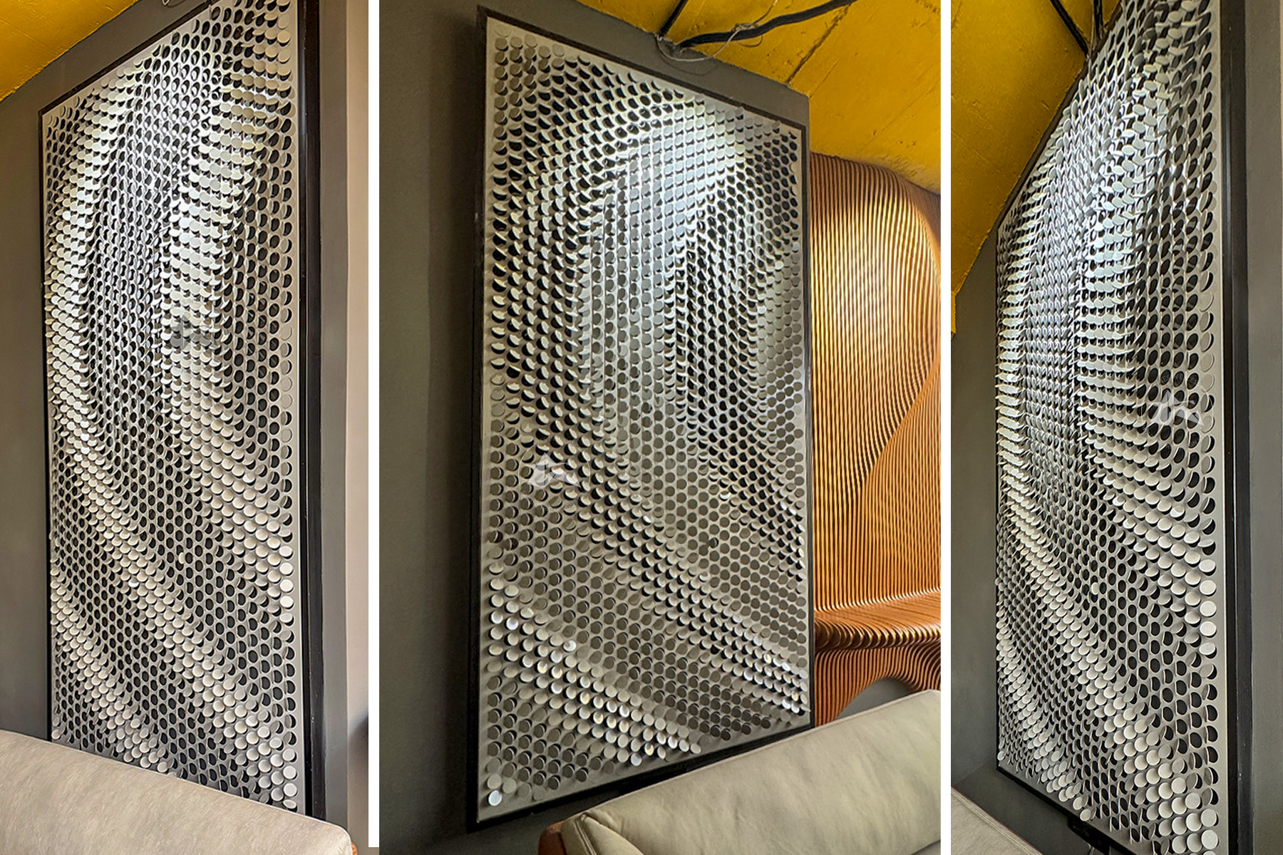 Coin Facade Screen By axes in excess