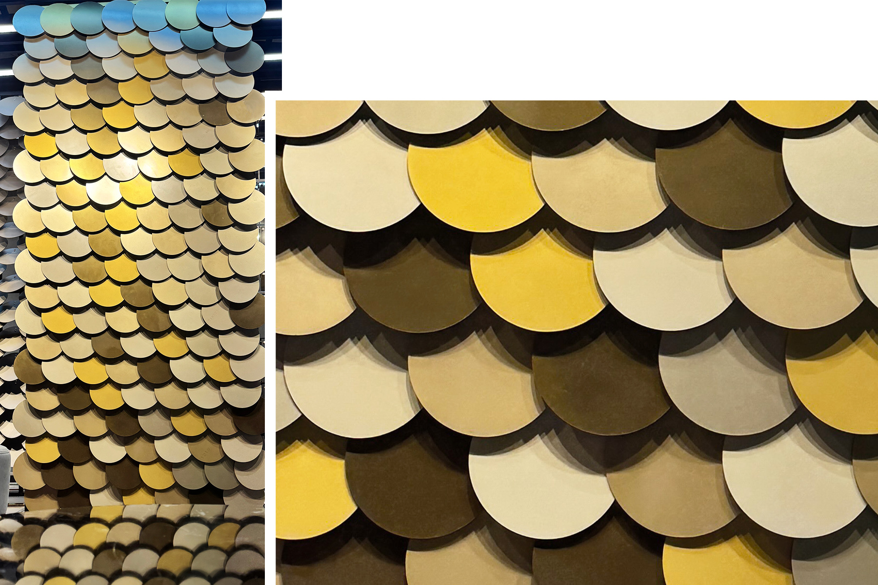 Architectural aluminium shingles for facade cladding by Axes in Excess