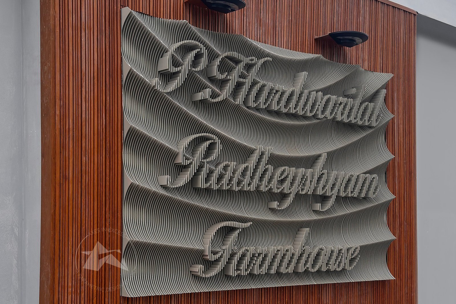 Metal Aluminium Parametric Name Plate by Axes in Excess