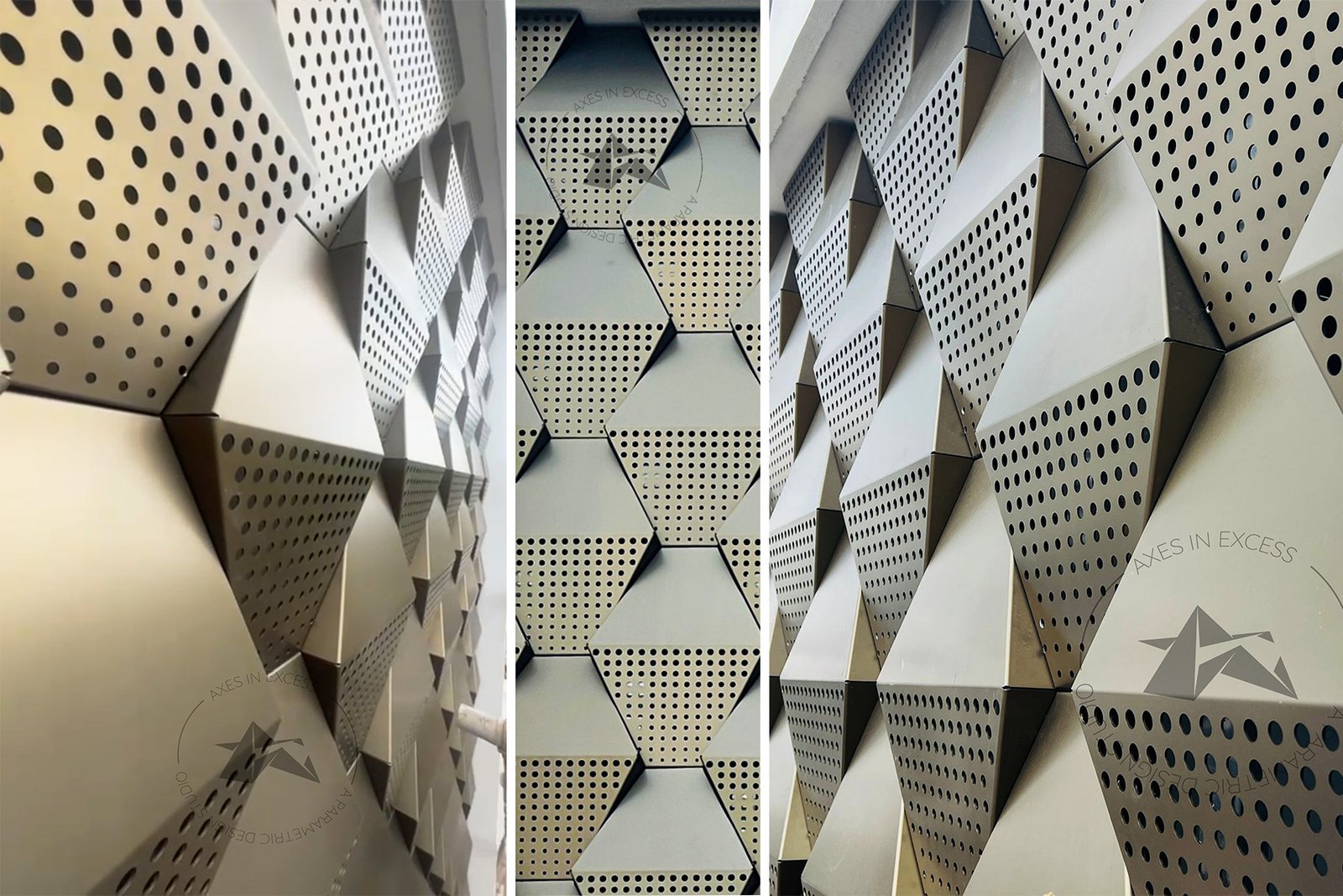 custom 3D facade panels India by axes in excess