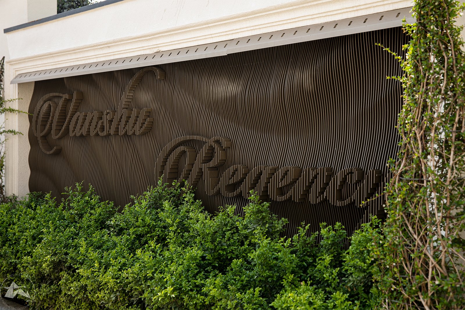 powder coated aluminium name plate outdoor by axes in excess