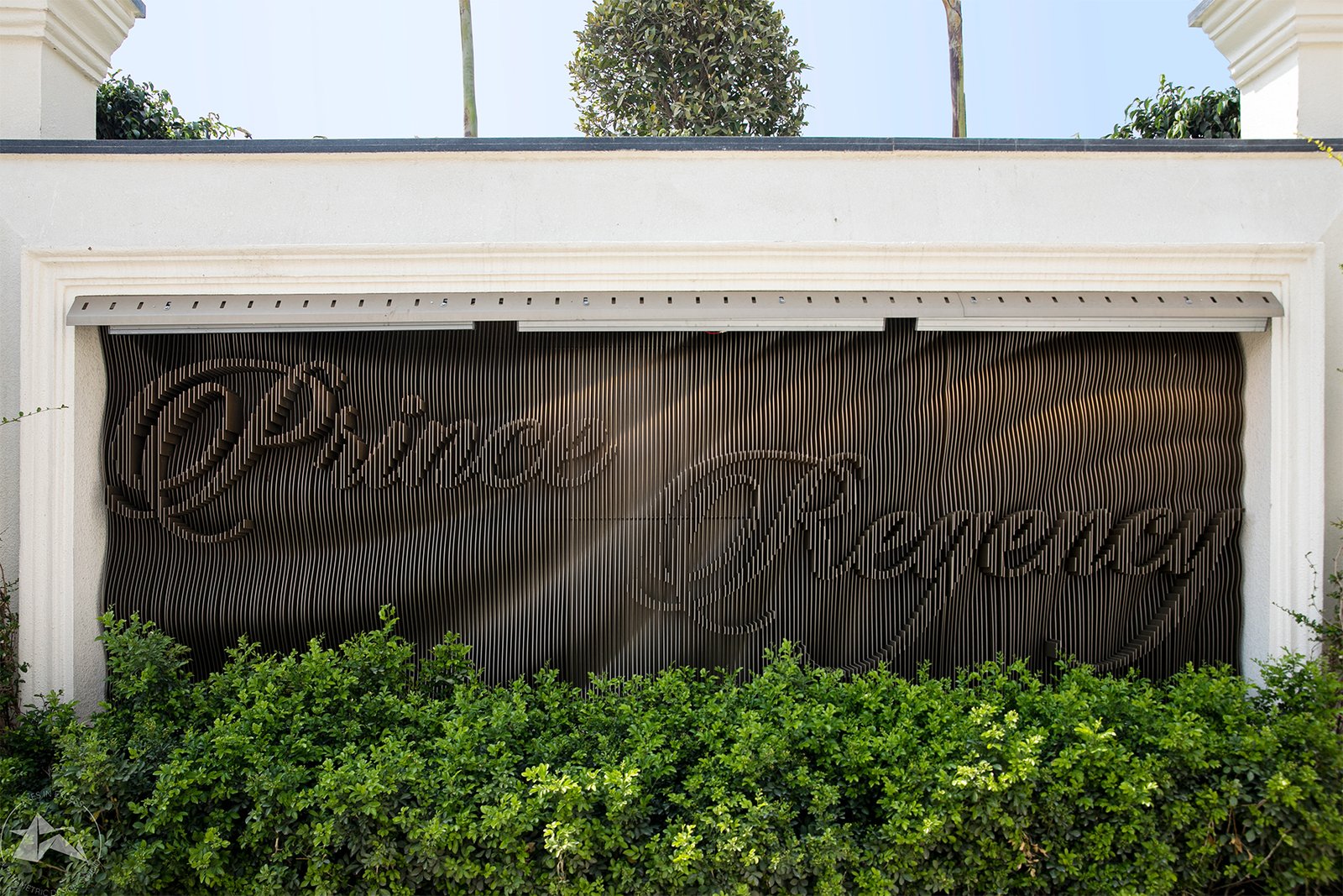 minimalist metal name plate for home entrance by axes in excess