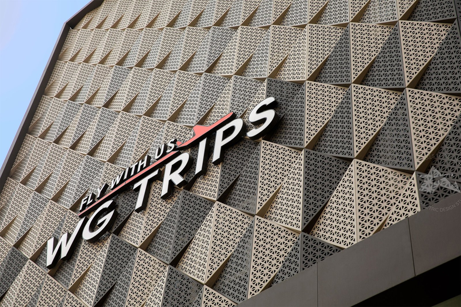 Contemporary facade design in Ajmer Rajasthan by axes in excess