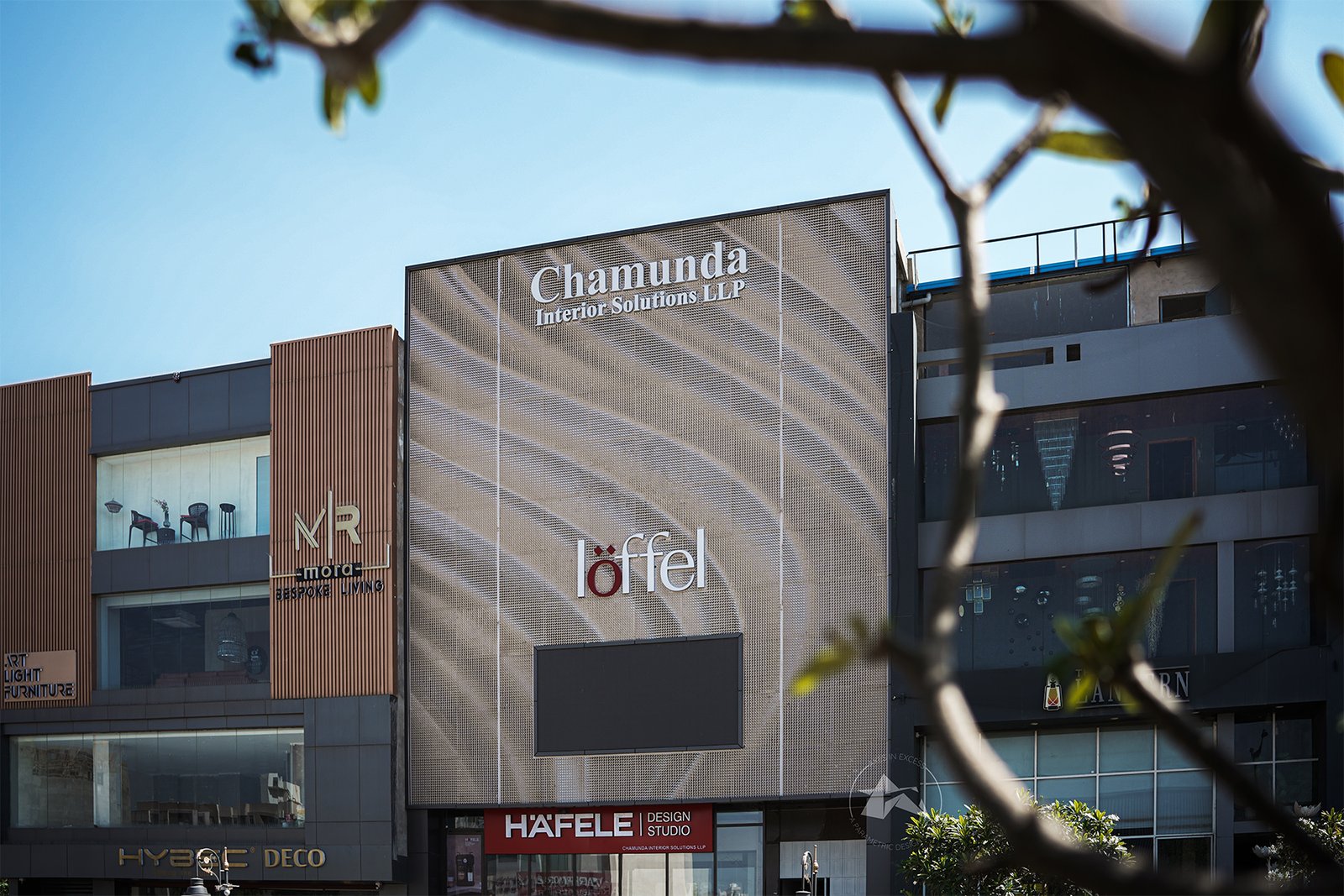 Exterior metal facade design by Axes in Excess