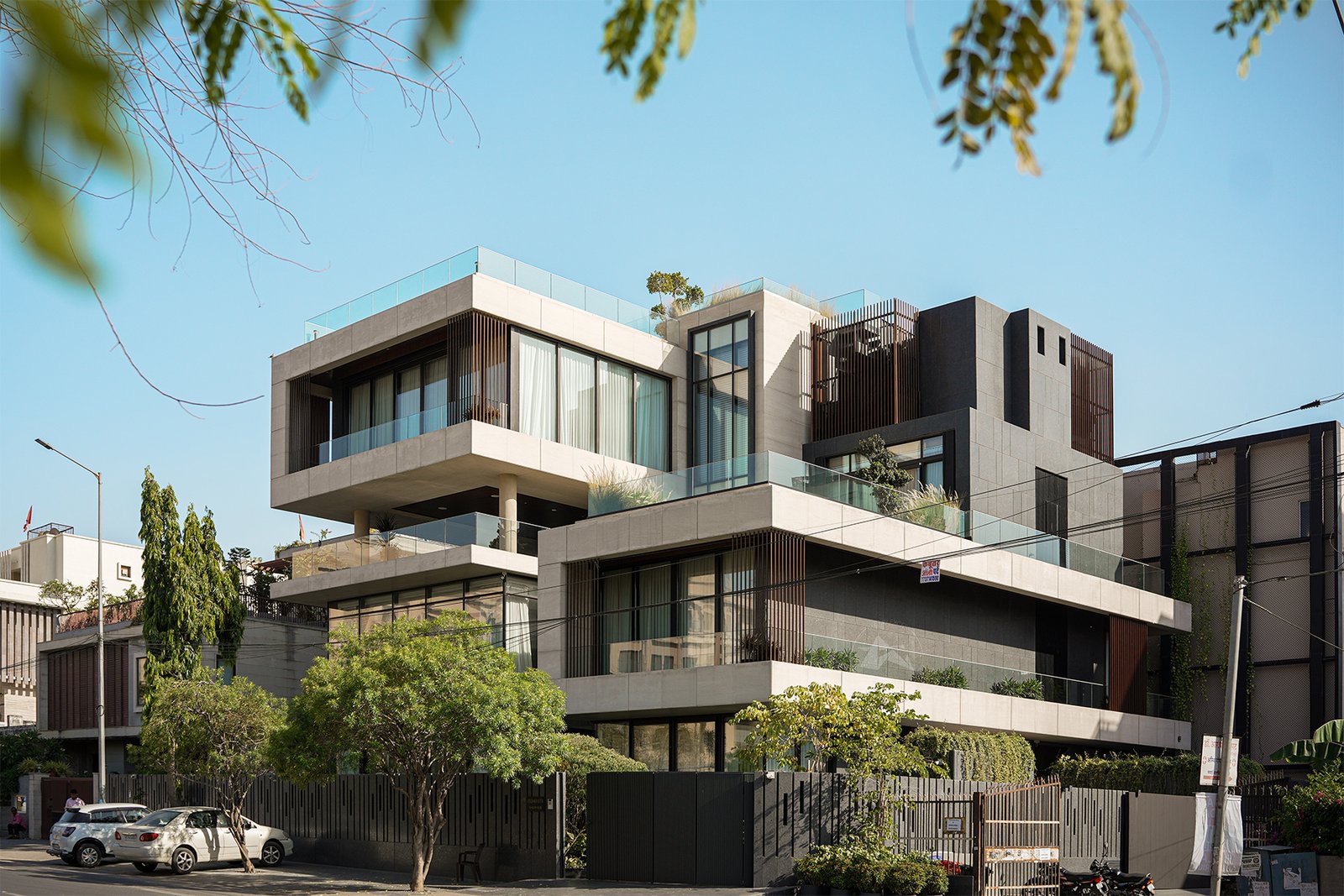 Contemporary minimalist bungalow exterior design