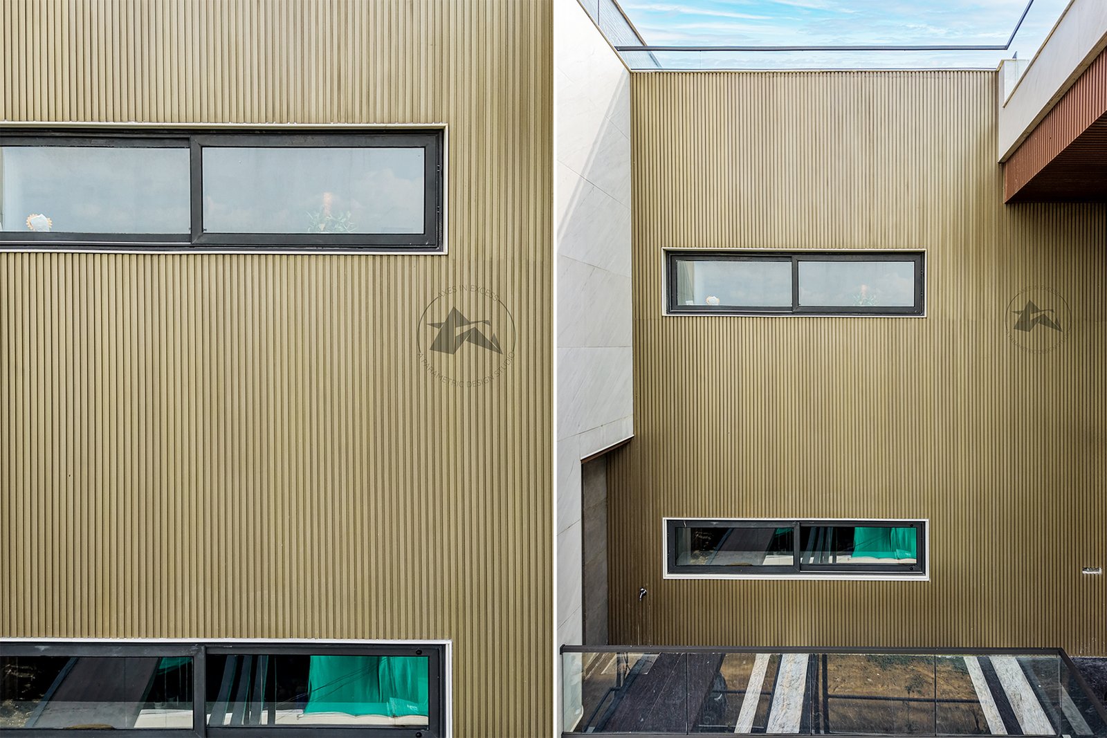  fluted aluminium cladding for residential facade