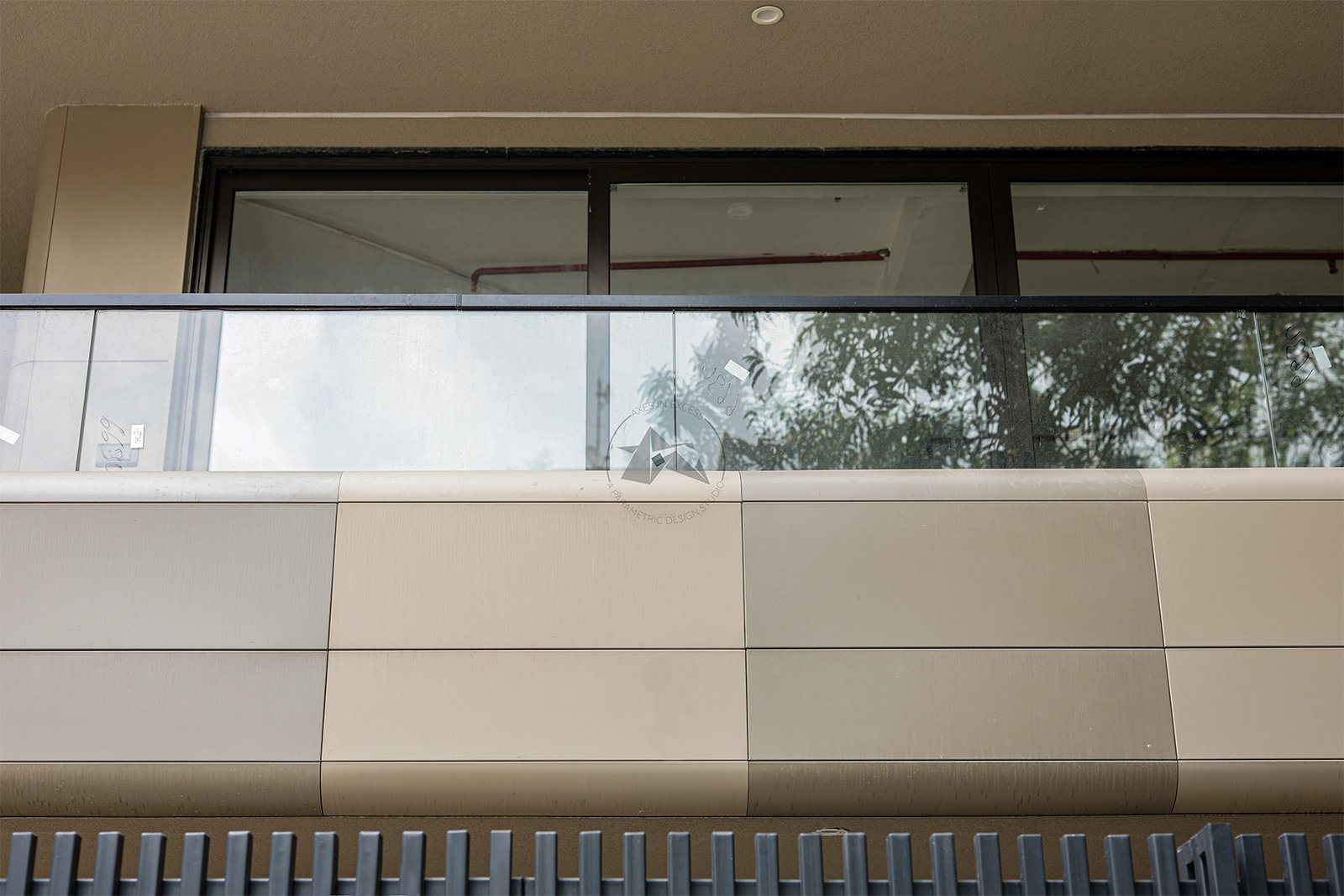 Aluminium facade cladding for modern office building in Delhi