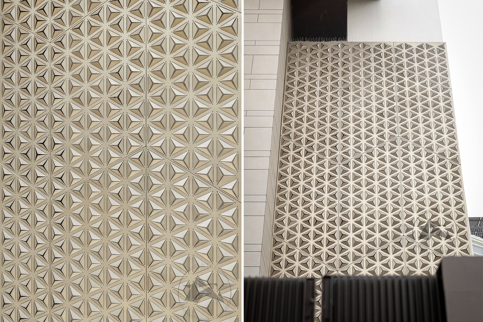 Parametric blossom screen for modern residence in Gurugram