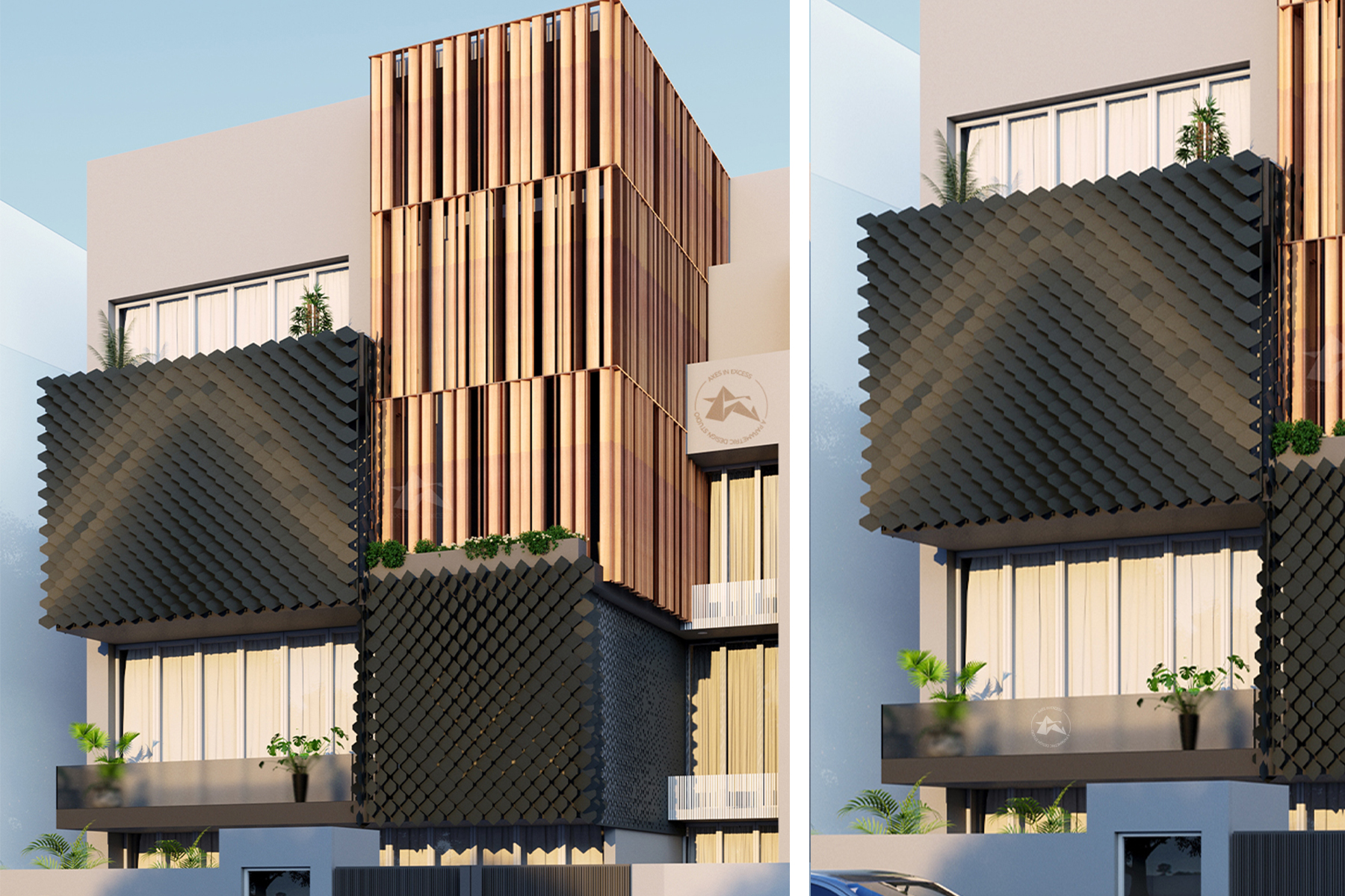 Axes in Excess: Where custom parametric metal facades meet artistry in creating iconic architectural