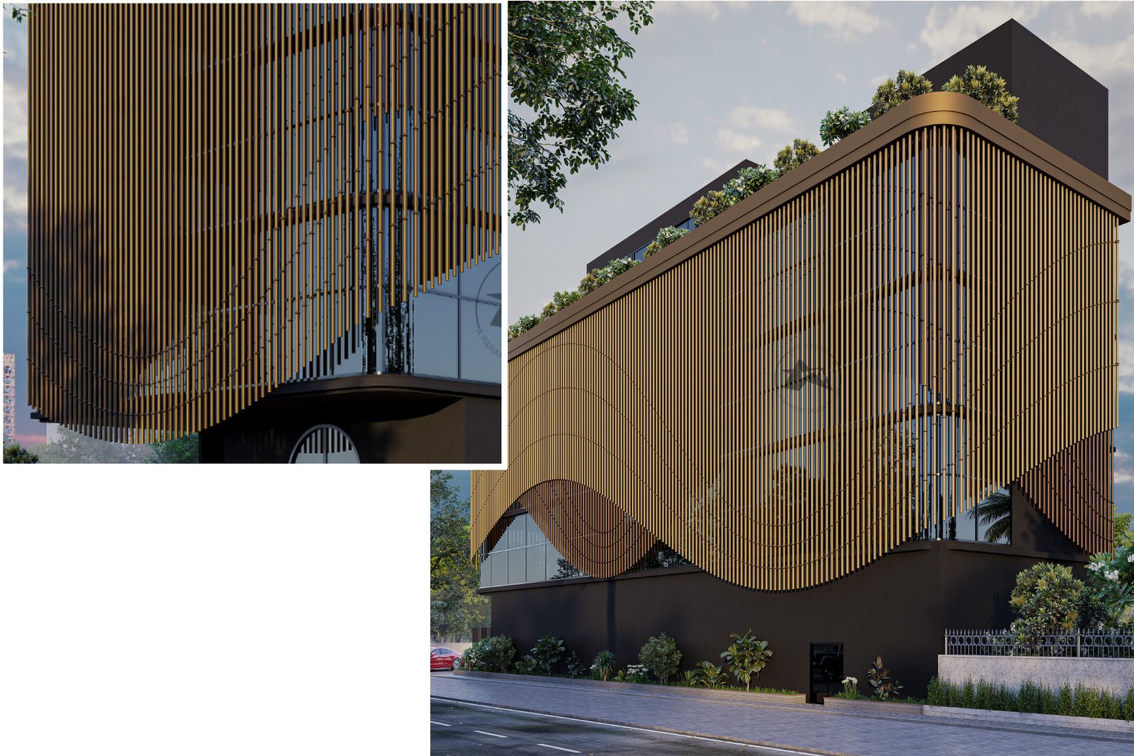 Sun-shading and ventilation louvers – Cylora aluminium facade system