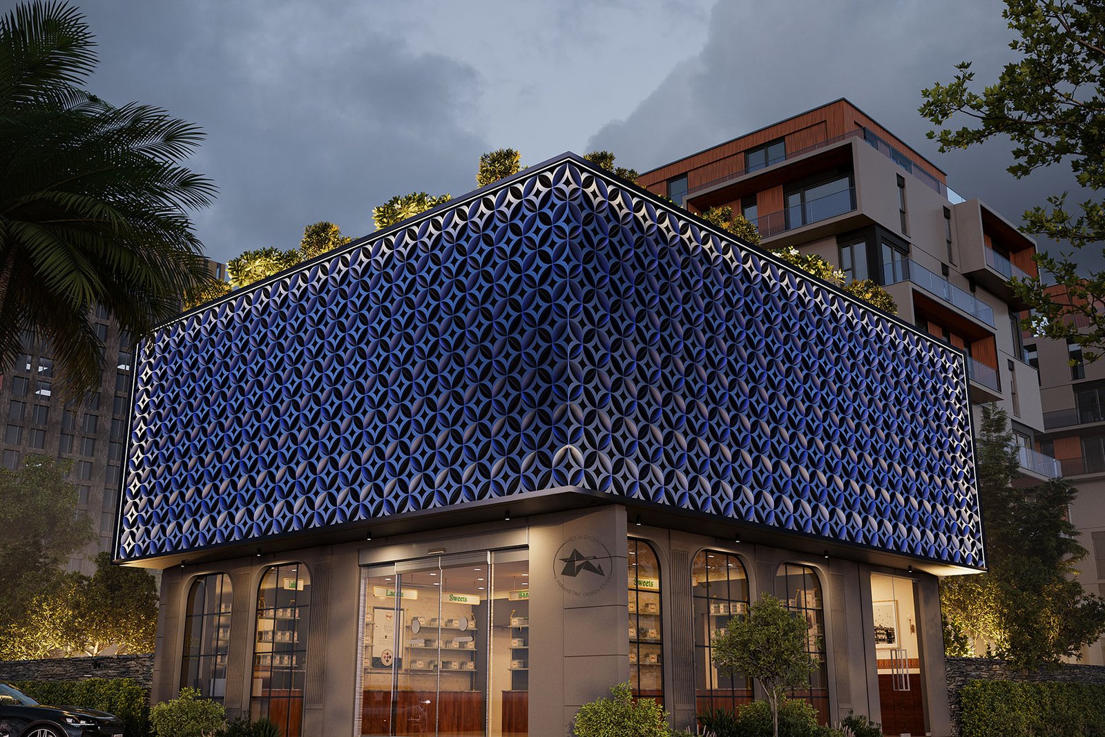 Bloom Collection Metal Facade Screen